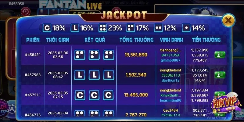 Fantan Live - Game Casino Đẳng Cấp Hot Nhất Rikvip 5 Các bước tham gia chơi Fantan Live chi tiết tại RikVip