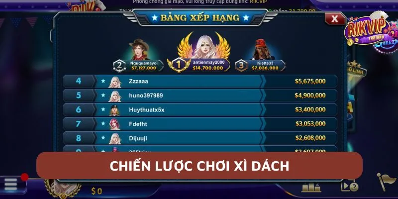 Chiến lược chơi Xì dách như cao thủ