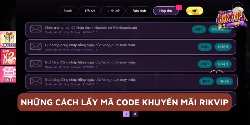 Code Khuyến Mãi Rikvip - Rinh Thưởng Ngẫu Nhiên Về Tài Khoản 2 Chia sẻ những cách lấy code khuyến mãi Rikvip cho hội viên