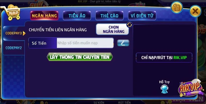 Các bước tham gia Đại chiến thái bình dương tại Rikvip