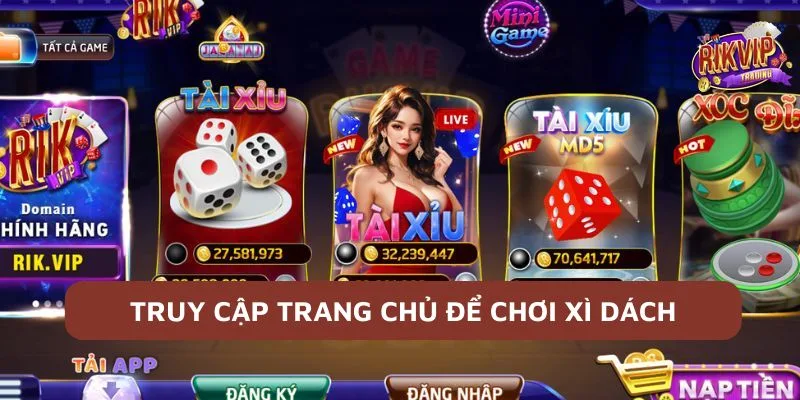 Truy cập trang chủ 