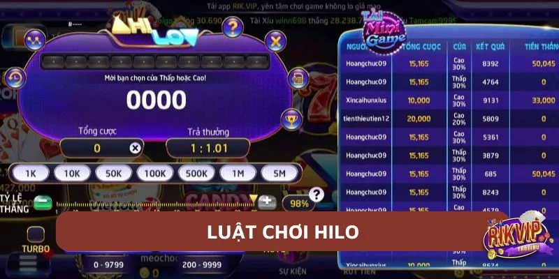 Hilo - Bí Quyết Chơi Khôn Ngoan, Rinh Thưởng Khủng 2025 3 Luật chơi tại Rikvip chi tiết nhất