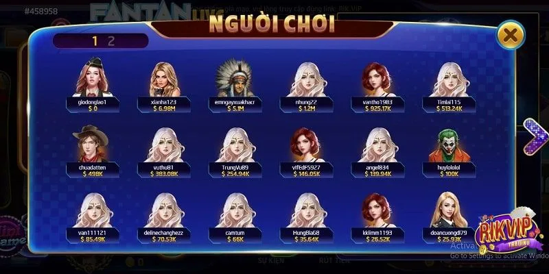 Fantan Live - Game Casino Đẳng Cấp Hot Nhất Rikvip 3 Quy định số lượng thành viên trong một ván Fantan Live