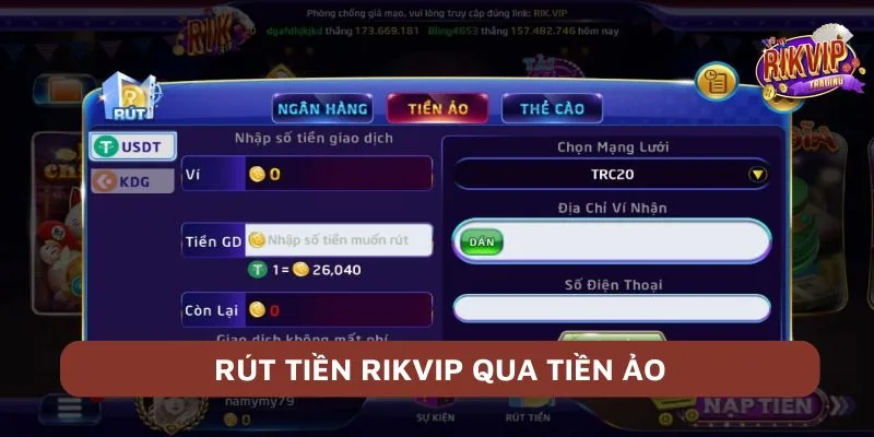 Rút Tiền Rikvip - Tiền Về Tài Khoản chỉ Vài Bước Đơn Giản 4 Cách rút tiền Rikvip bằng tiền ảo ngày càng phổ biến với giới cược thủ