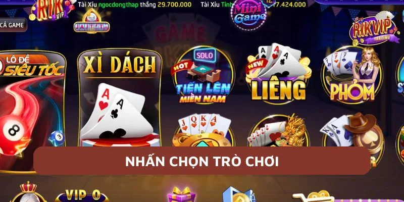 Tiến Lên Miền Nam - Mẹo Hay Thắng Cược Cho Các Cược Thủ 4 Nhấn chọn trò chơi Tiến lên miền Nam