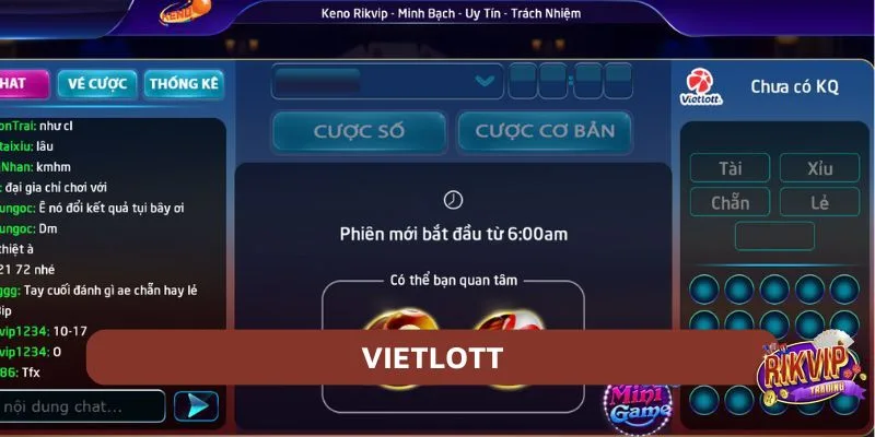 Vietlott tại cổng game rikvip